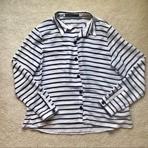 Excellent: Zara bejeweled button down blouse